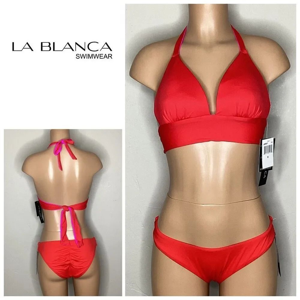 New. La Blanca red bikini. Medium. $129